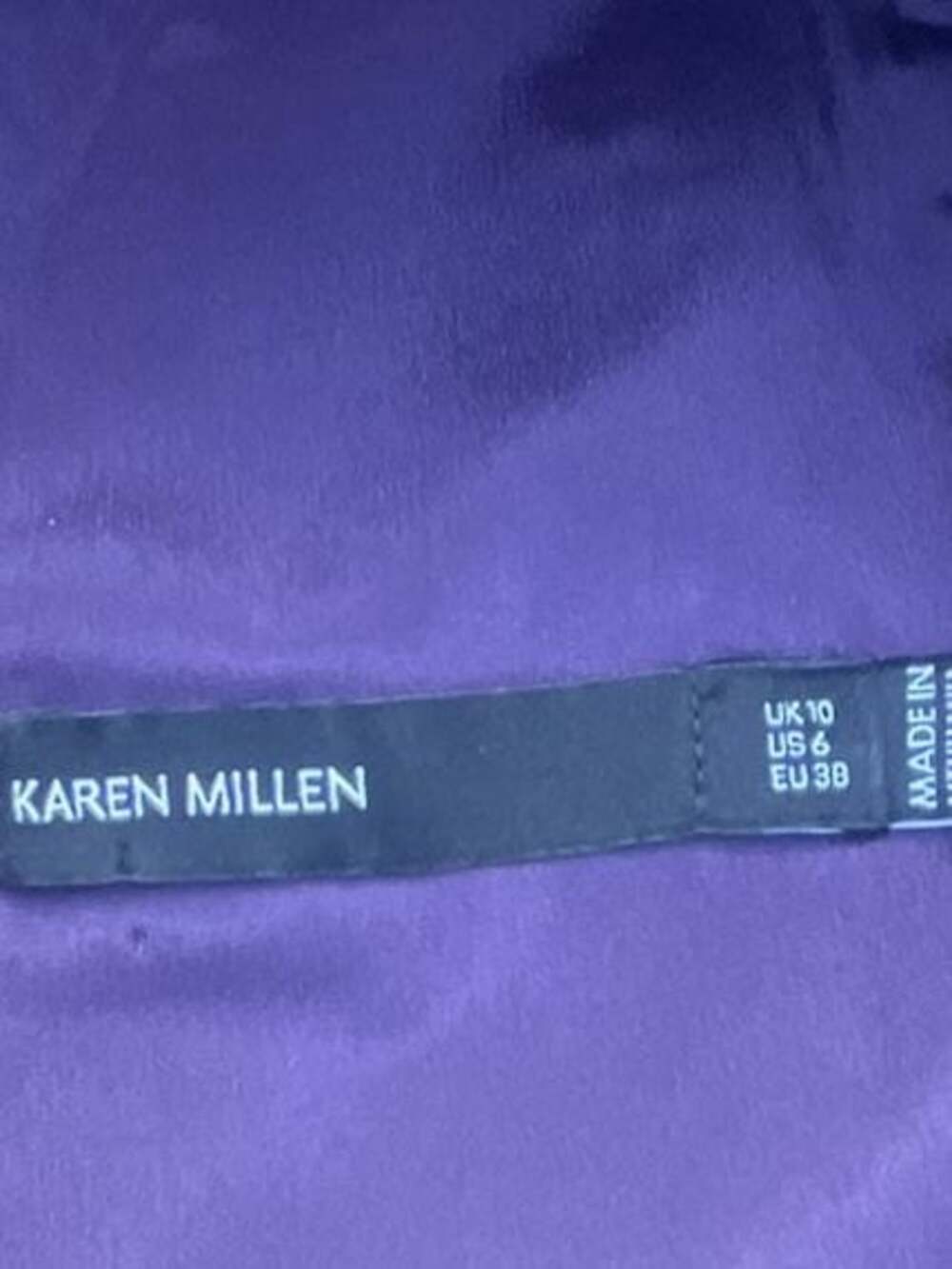 Karen Millen Purple and Black Lace Cap Sleeve Dress US 6 - Picture 4 of 13